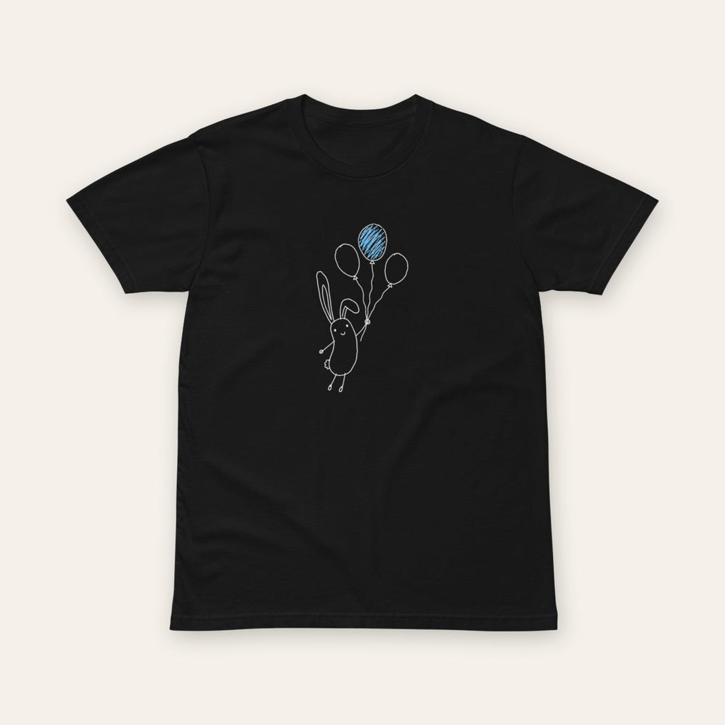 Balloon Bunny Tee black