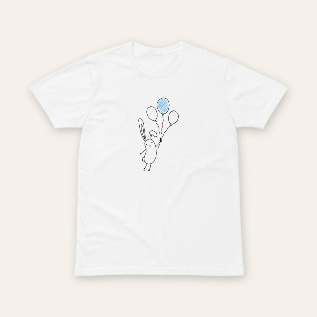 Balloon Bunny Tee white