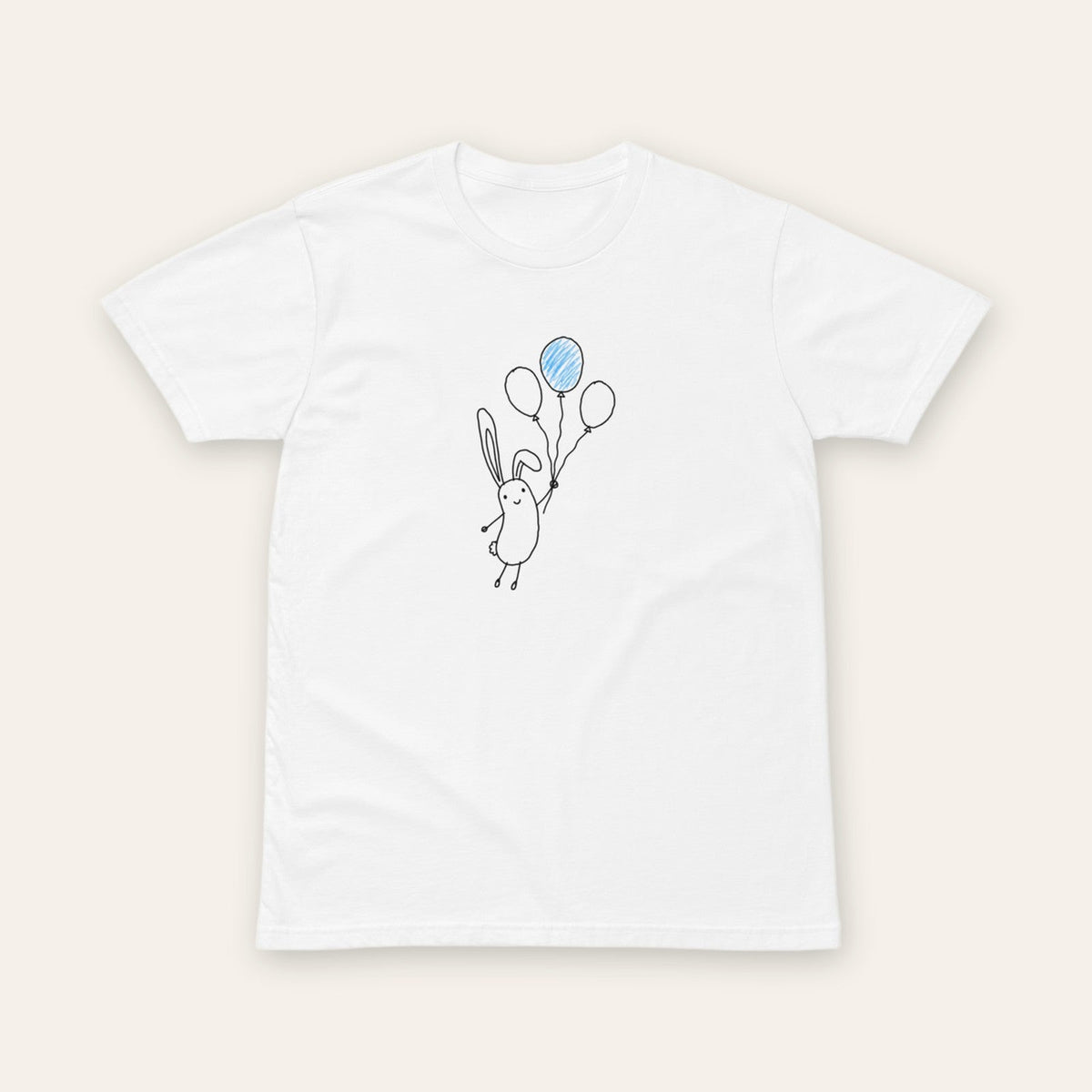 Balloon Bunny Tee white