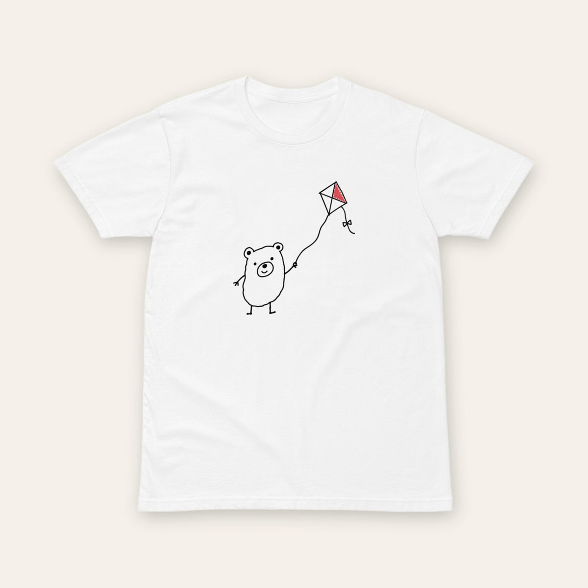 Bear and Kite Tee white