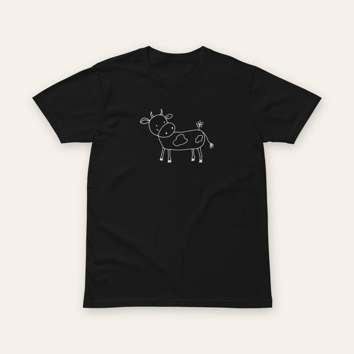 Cow Tee black