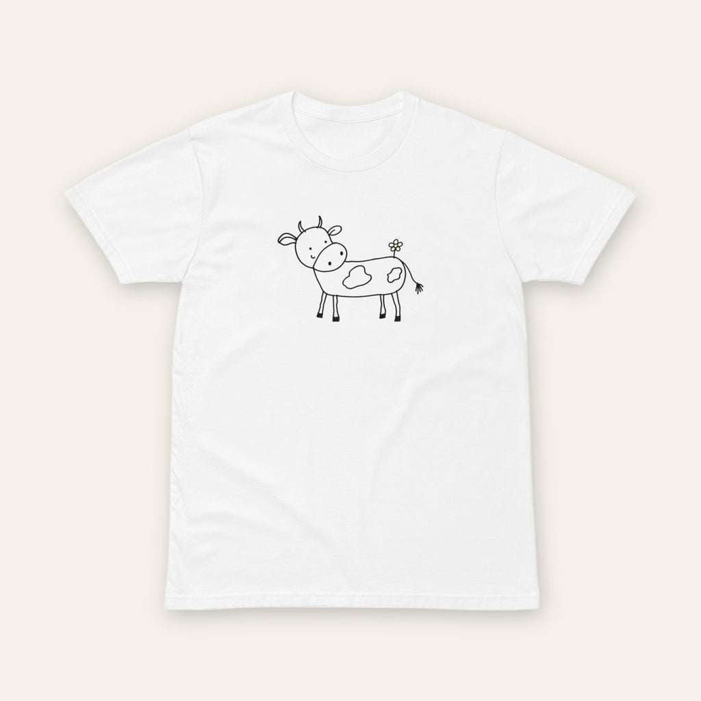Cow Tee white