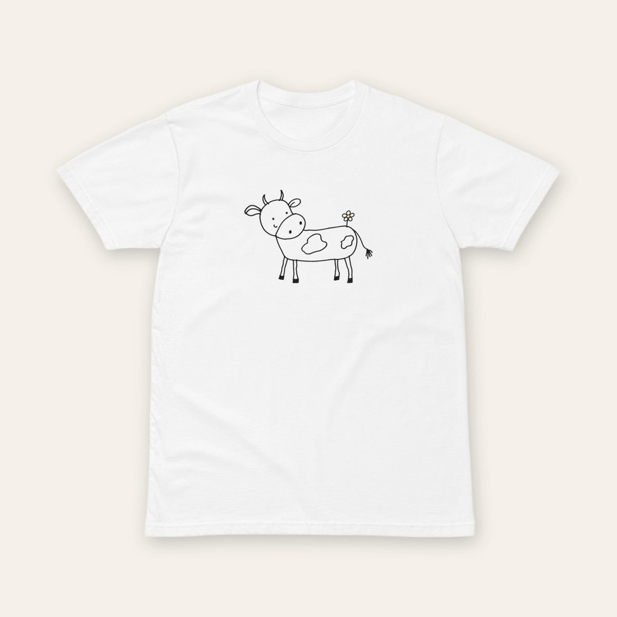 Cow Tee white