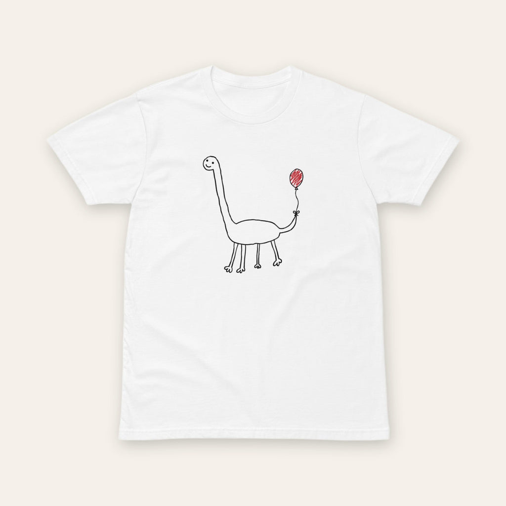 Balloon Dino Tee white