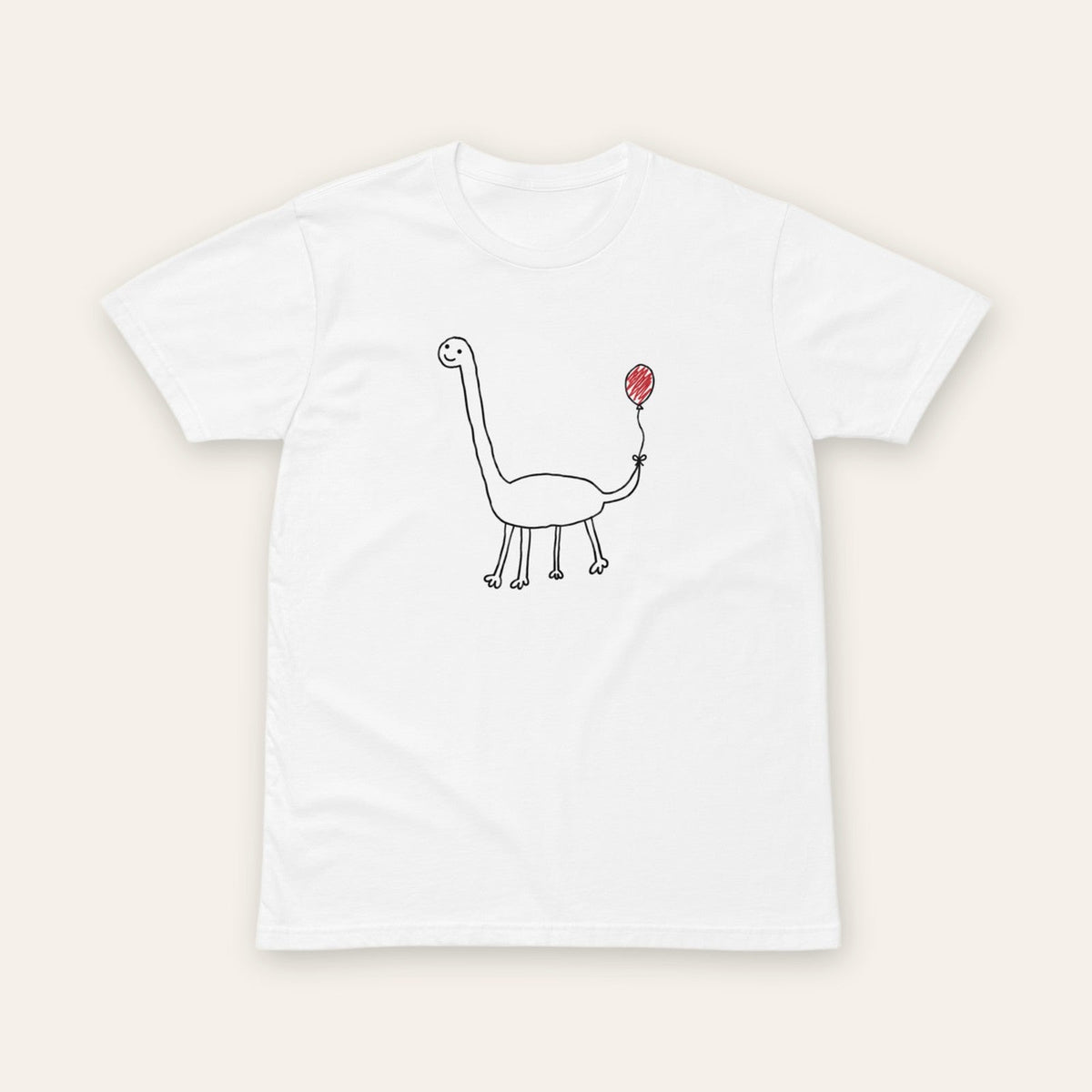 Balloon Dino Tee white