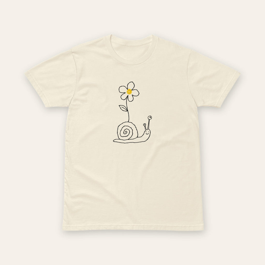 Flower and Snail Tee front
