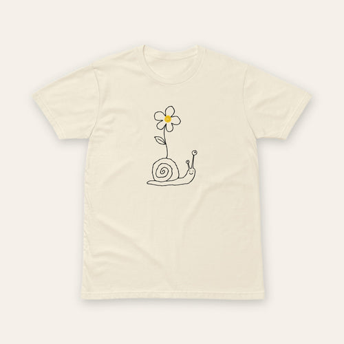 Flower and Snail Tee front