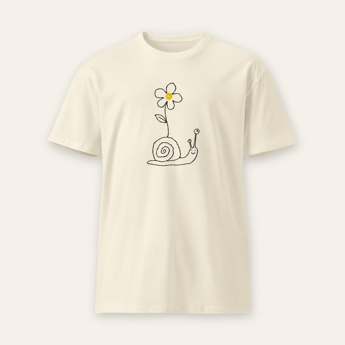 Flower and Snail Tee ghost