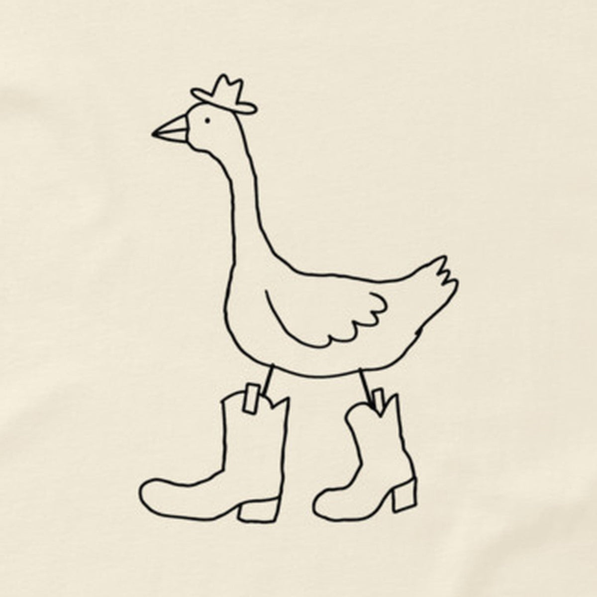 Goose in Boots Tee detail