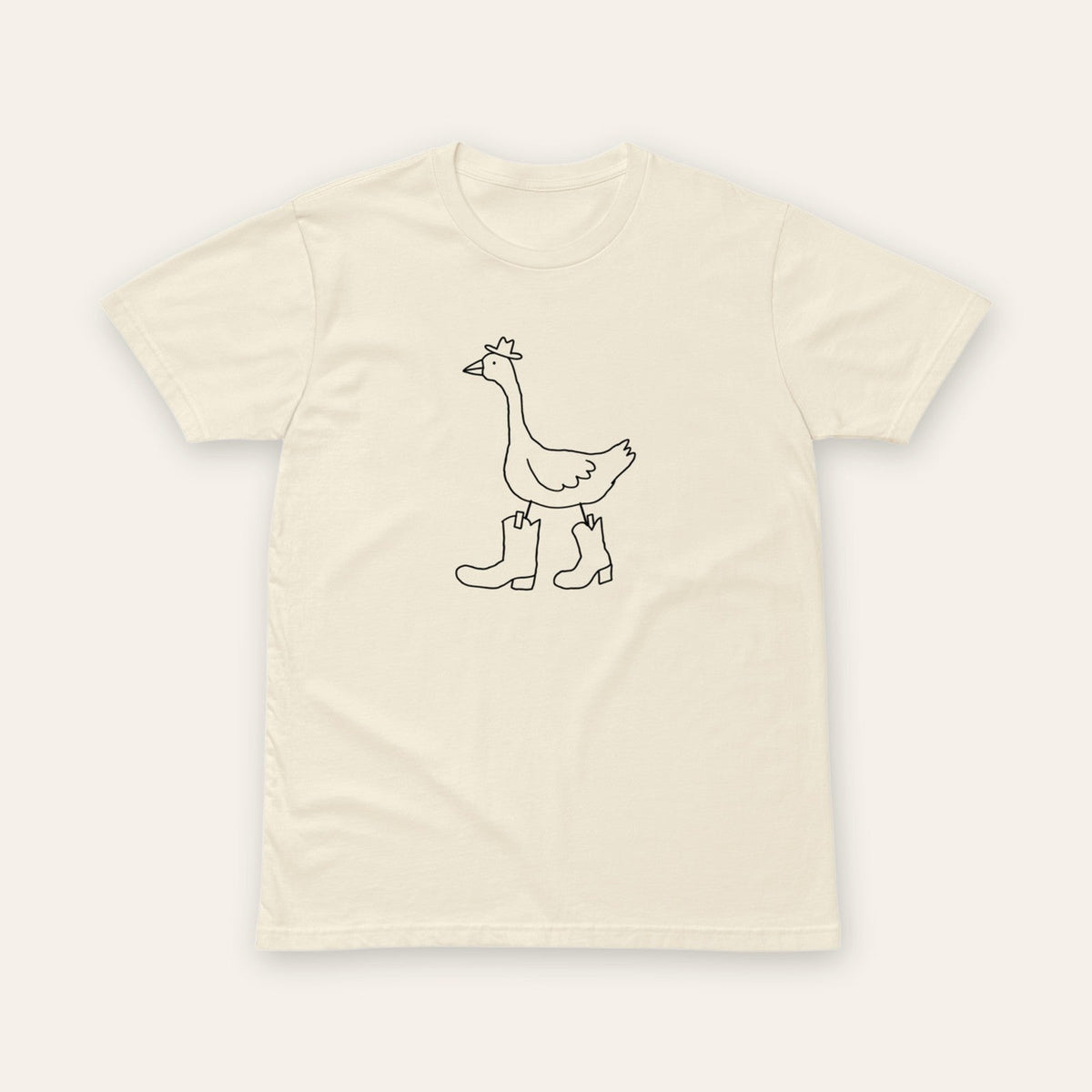 Goose in Boots Tee front
