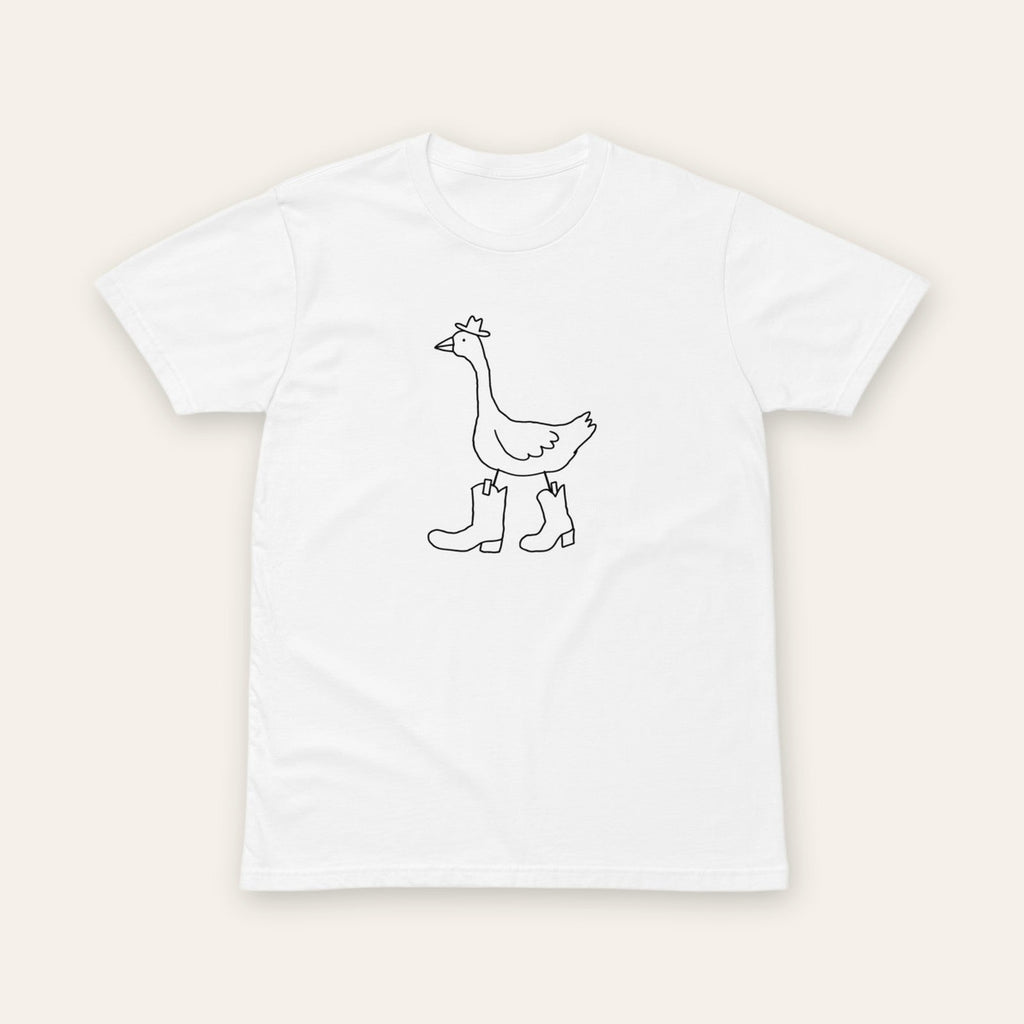 Goose in Boots Tee white