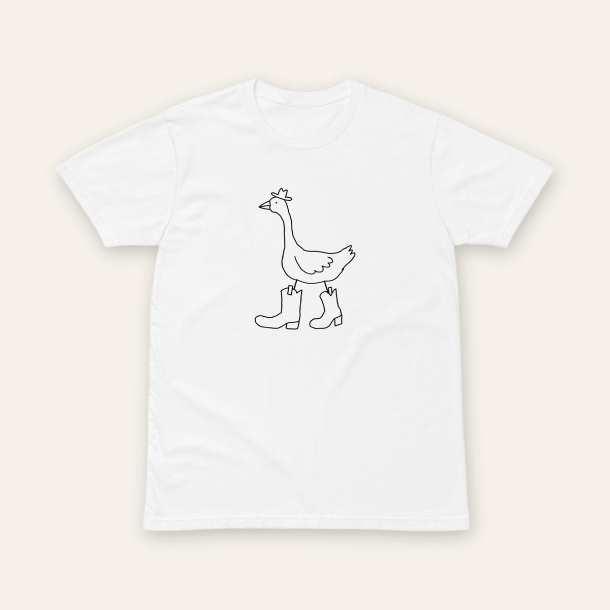Goose in Boots Tee white