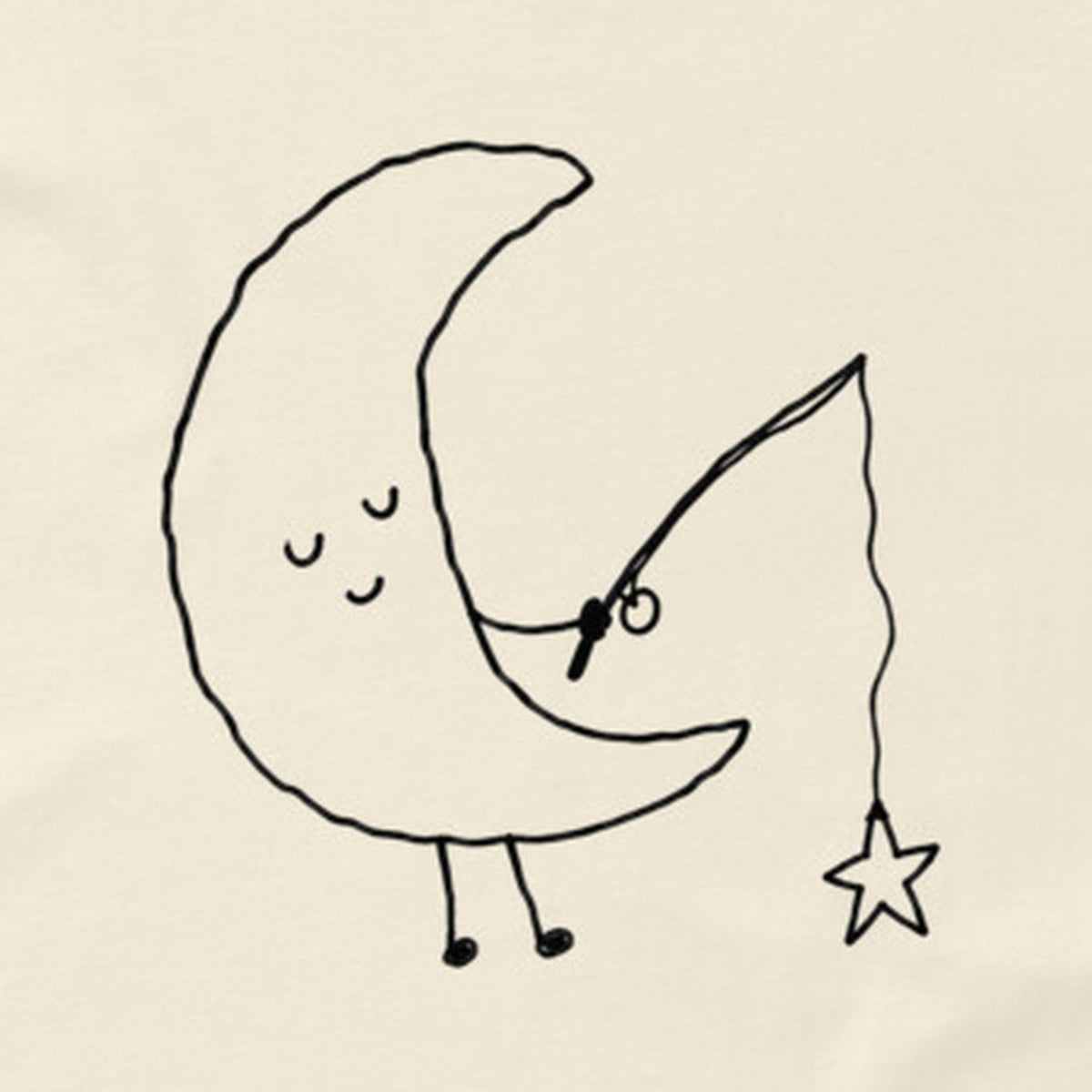 Moon Fishing Tee detail