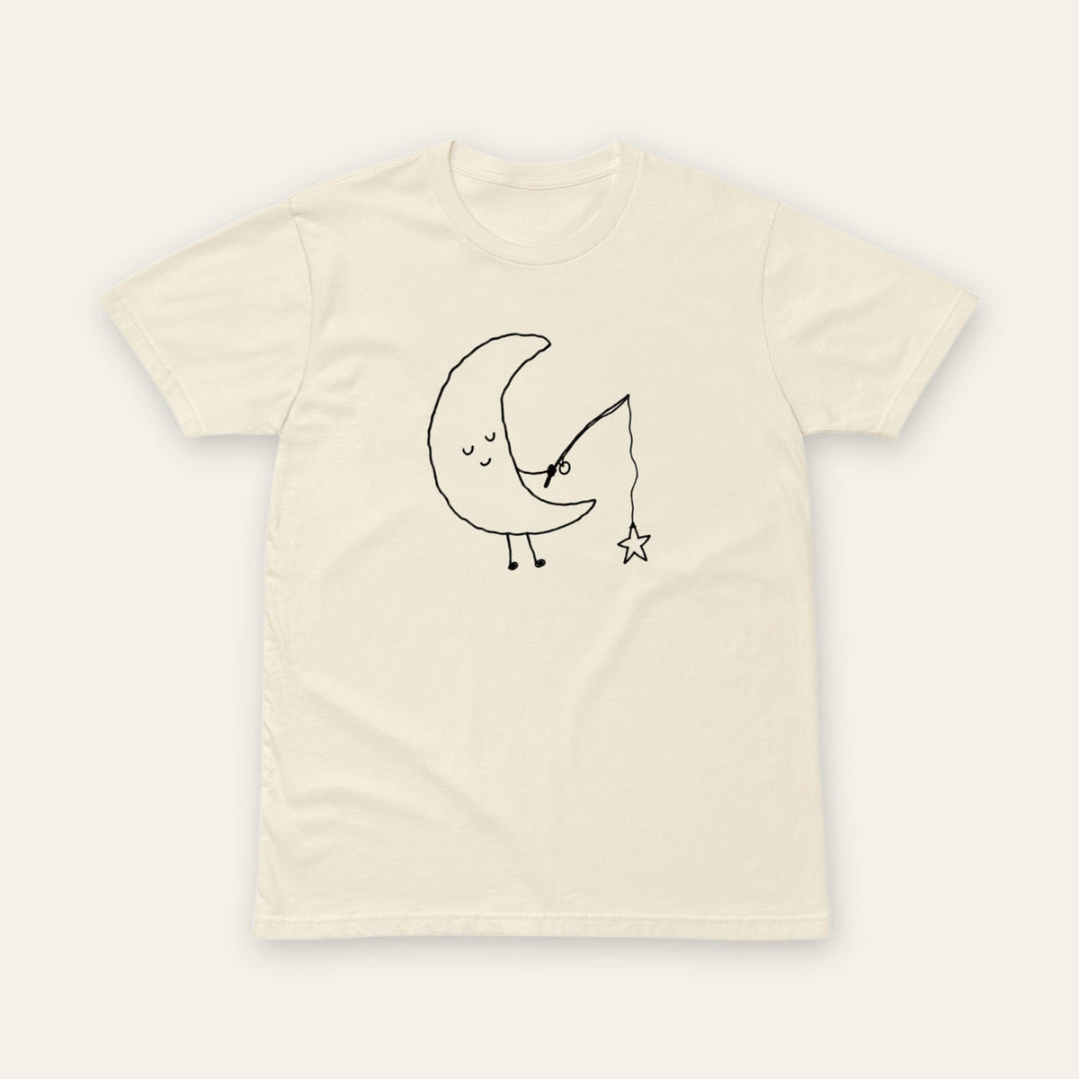 Moon Fishing Tee front