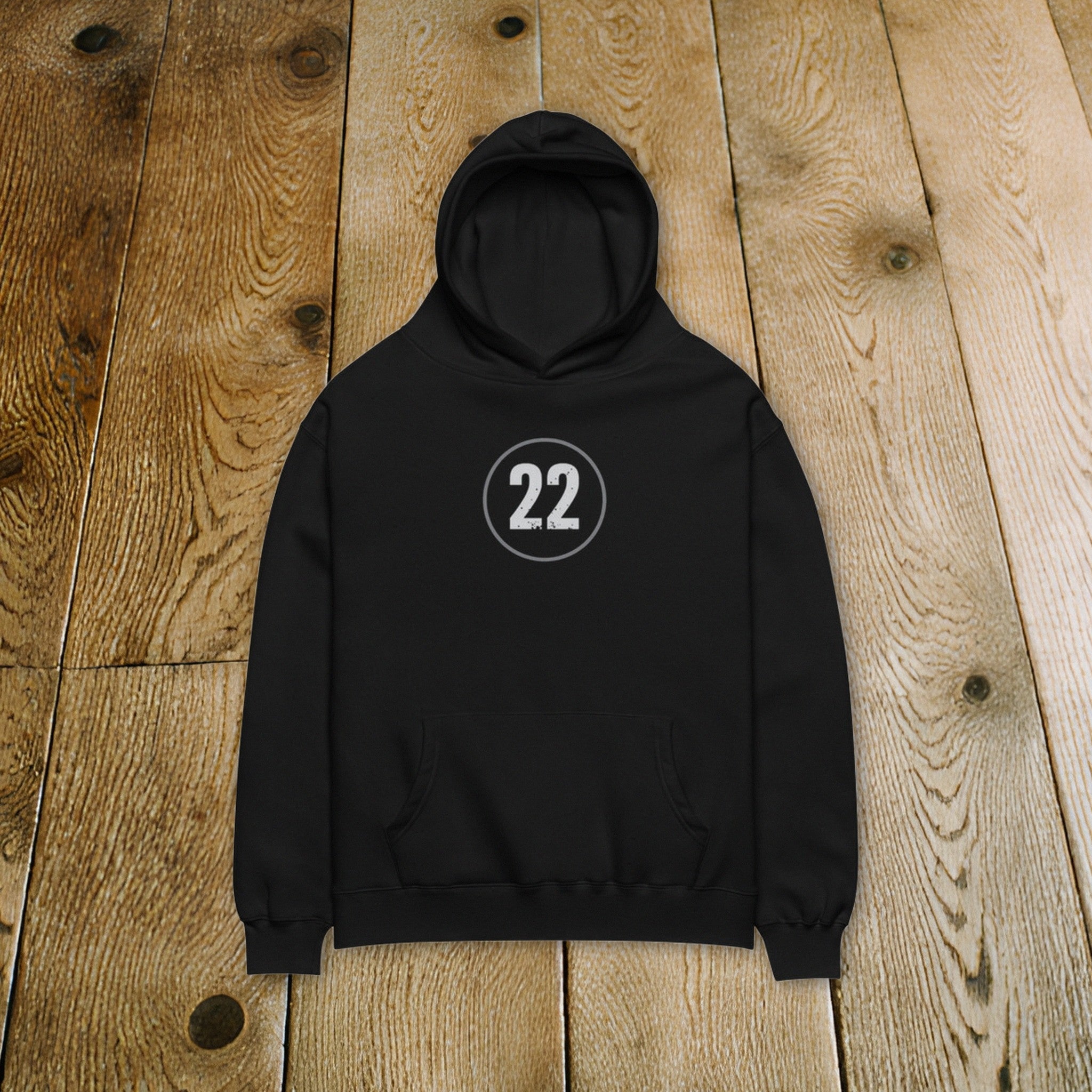 NO. 22 HOODIE shot flat