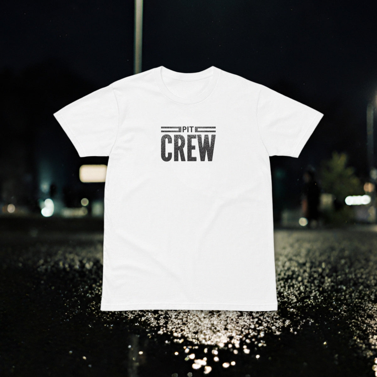 PIT CREW TEE shot flat