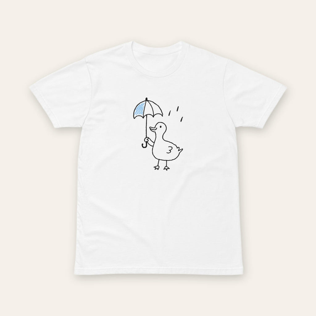 Rainy Duck Tee white