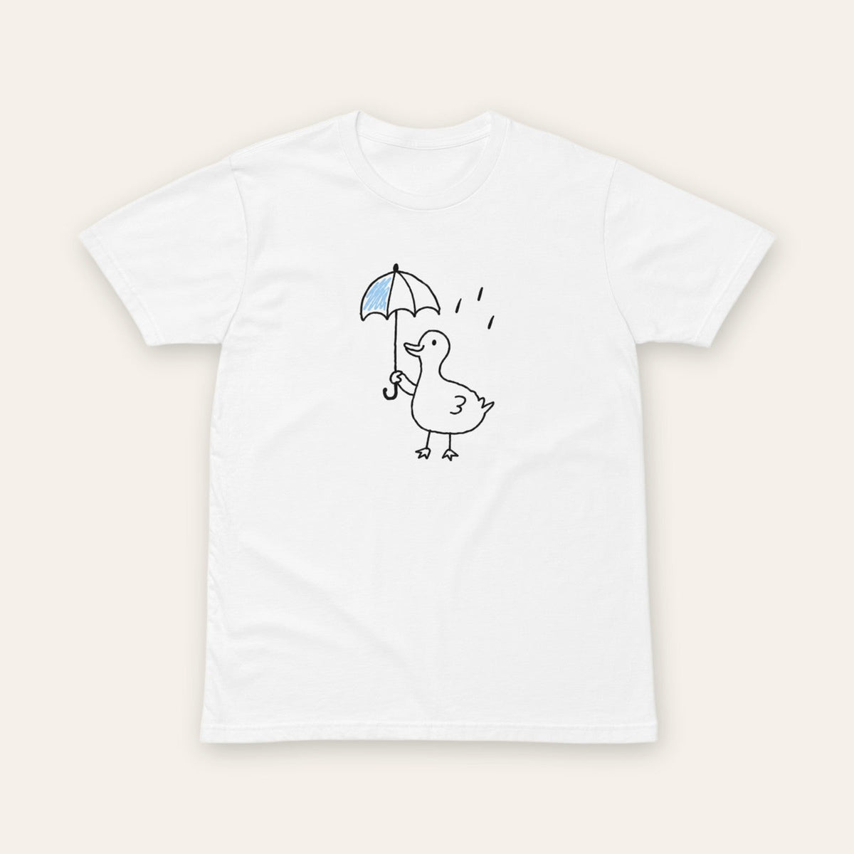 Rainy Duck Tee white