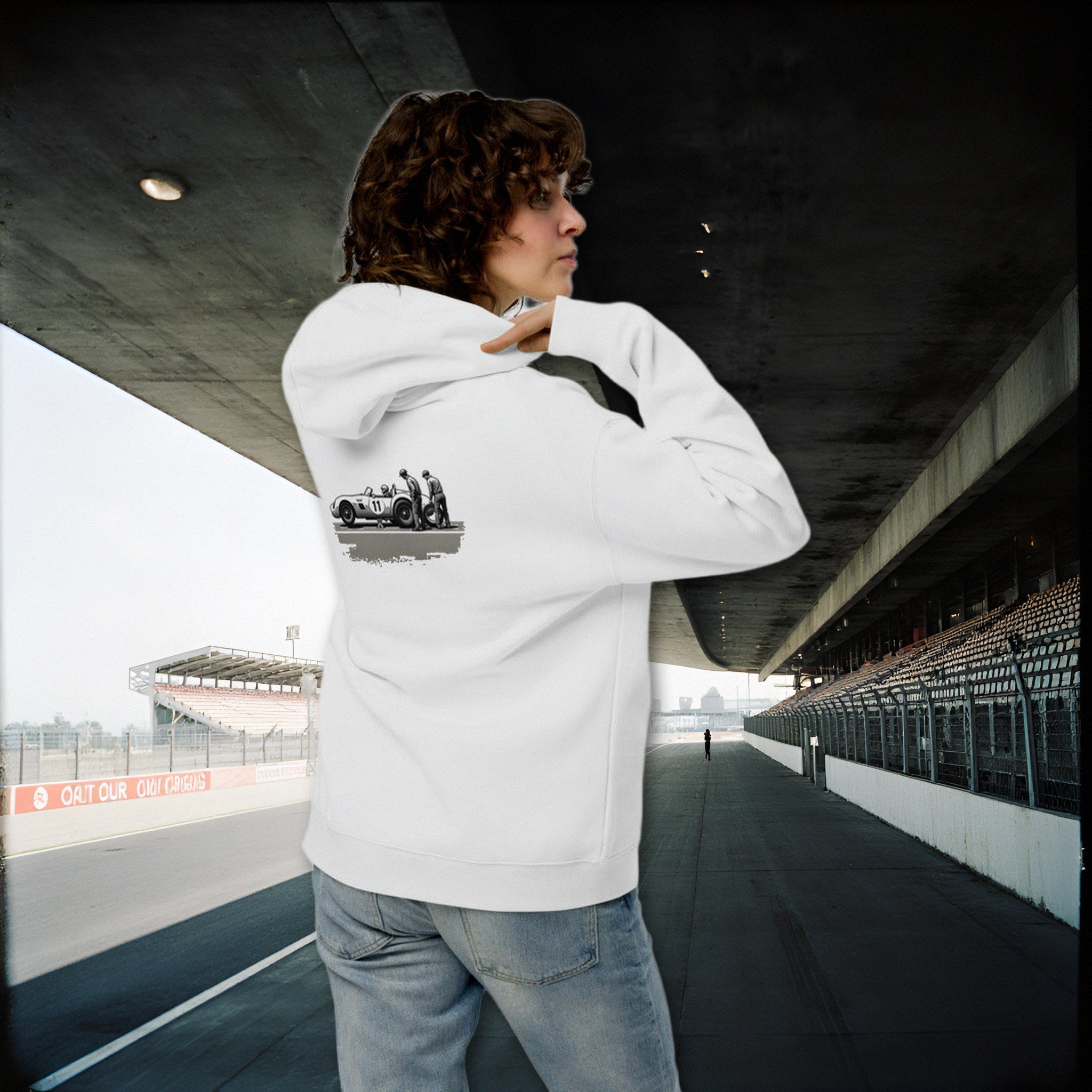 WHEEL CHANGE HOODIE scene tunnel