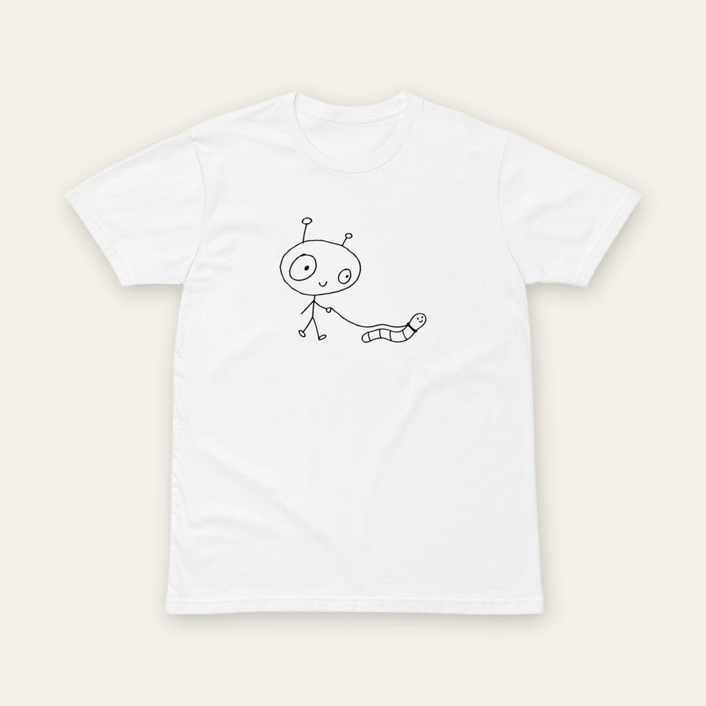 Worm Walk Tee white